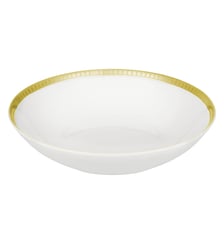 Assiette creuse à calotte en porcelaine finition or - MALMAISON Christofle