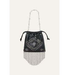 Pochette Cuir Studs June Tote Ba&sh