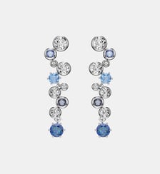 Pendants d'oreilles Constella, Doré à l’or 18 carats (750/1000) Swarovski