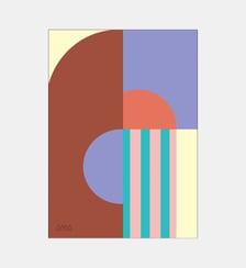 Poster   Colorblock 4 - Studio MAM Poster & Frame