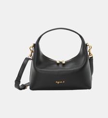 Sac bandoulière en cuir Agnès b.
