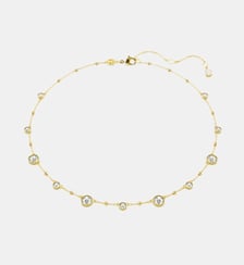 Collier Imber, Motif éparpillé, Doré à l’or 18 carats (750/1000) Swarovski