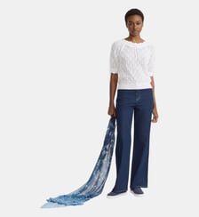 blouse en point dentelle blanc Agnès b.