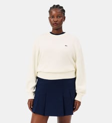 Pull relaxed fit col rond coton Lacoste