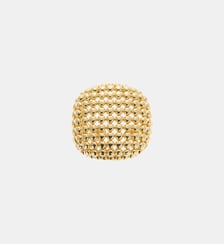 Bague carrée aux motifs alvéolés PHYLO Hipanema