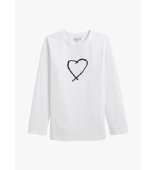 t-shirt Cool blanc coeur Sarajevo Agnès b.