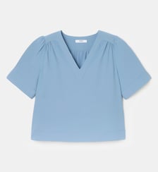 TOP TAHIEL Droit court Uni en Polyester Zapa