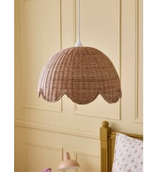 Suspension fleur en rotin Cyrillus