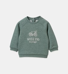 Sweat brodé  - Coton biologique Cyrillus