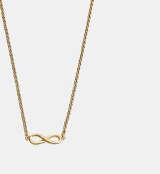 Pendentif en argent 925 plaqué en or jaune 18K avec infini Aristocrazy