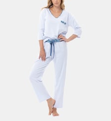 Pyjama en coton GARDEN 202 Lingerie Le Chat
