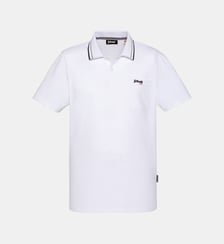 Polo rétro en coton piqué Schott