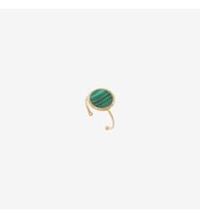Bague lapis lazuli plaquée or - lady Caroline Najman