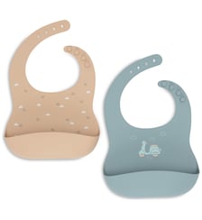 Lot de 2 bavoirs en silicone Jollein