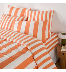 Housse de couette en coton, imprimé rayures La Redoute Interieurs