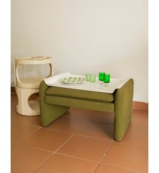 Table basse ottoman multifonctionnelle Donna N°1603 - Produit chiné Debongout