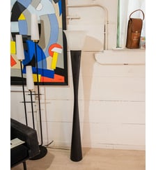 Lampadaire Diabolo noir Julien N°365- Produit chiné Debongout