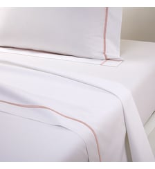 Drap plat en percale de coton Yves Delorme