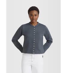 cardigan pression en molleton de coton Agnès b.