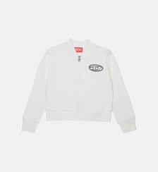 Sweat-shirt zippé intégralement avec logo Diesel Kids