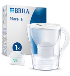 Carafe filtrante Marella blanc + 1 cartouche Maxtra Pro Brita
