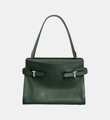 Sac porté épaule grand modèle Emie en cuir lisse et nubuck Le Tanneur