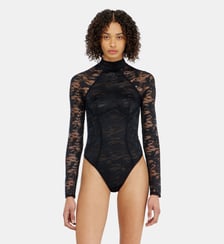Body en dentelle nylon avec dos ouvert Diesel
