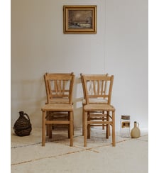 Lot de 4 chaises en bois Claude N°1171- Produit chiné Debongout