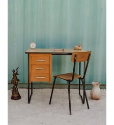 Ensemble de bureau et chaise pour enfants Edouard N°1047- Produit chiné Debongout
