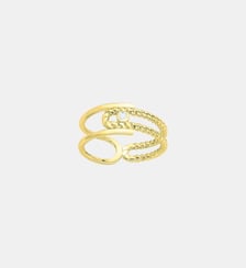 Bague Évidence Océane en Plaqué Or avec diamant blanc La Garçonne Diamant