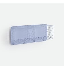 Etagère murale, métal acier grillagé, 4 patères, 2 casiers La Redoute Interieurs