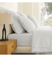 Taie d'oreiller en satin de coton lavé 200 fils AM.PM
