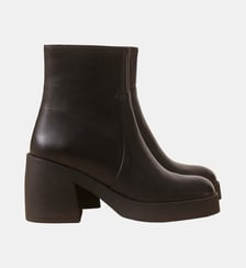 Bottines à talons en cuir nappa Numéro 582 Rivecour