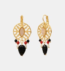 Boucles d'oreilles dormeuses   doré à l'or fin - Arizona Dream Satellite