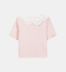 T-shirt - Rosée coton col festonné broderie anglaise Tartine Et Chocolat