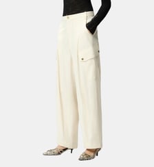 Pantalon fluide en coton Pinko