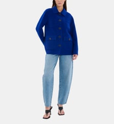 Manteau Madeline Bleu Roi Zapa