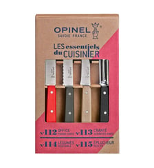 Coffret de 4 couteaux Les Essentiels Loft en inox et bois de charme Opinel