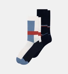 Lot de 2 chaussettes mi-hautes en coton Le Slip Francais