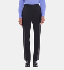 Pantalon de costume ajusté en toile Fursac