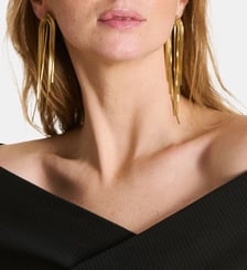 Boucles d'oreilles pendantes chaînes La Fée Maraboutée