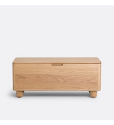 Banc/coffre de rangement chêne et plaqué La Redoute Interieurs