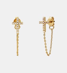 Boucles d'oreilles à l'unité doré à l'or fin  bella Caroline Najman