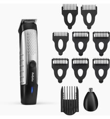 Tondeuse barbe T812E, 14 hauteurs de coupe, précision 0,5 mm, autonomie 180 mn Babyliss