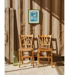 Paire de chaises en bois Claude N°1488- Produit chiné Debongout