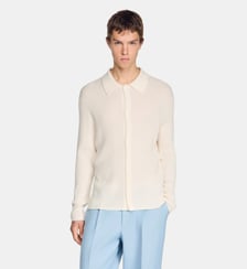 Chemise en maille côtelée Sandro