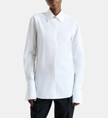 Chemise en popeline de coton Balmain