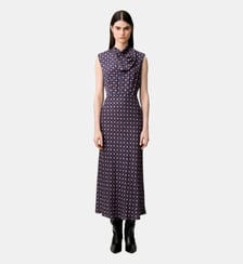 Robe fluide col foulard Claudie Pierlot