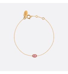 Bracelet doré lapis lazuli - cab ovale Caroline Najman