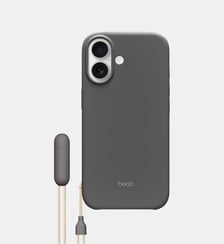 Coque iPhone 17 Magsafe stand Gris granite Beats